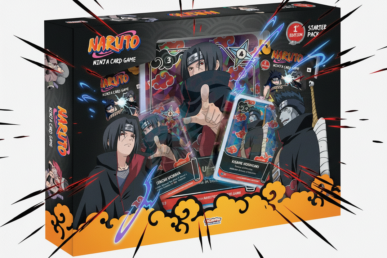 Naruto TCG: First Set 2nd Edition Special Pack Itachi pre order. Relea –  The Collector's Den