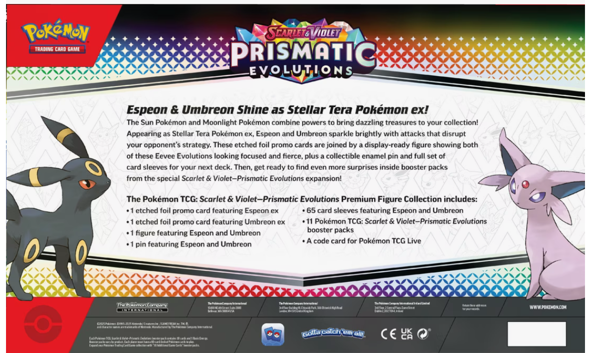 Pokemon Prismatic Evolutions Premium Figure Collection