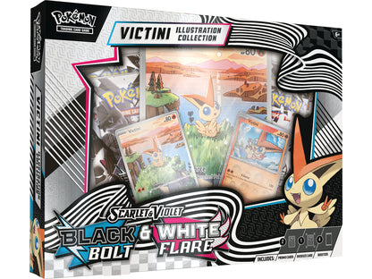 Pokemon TCG Victini Illustration Collection Box Black Bolt & White Flare - Scarlet & Violet