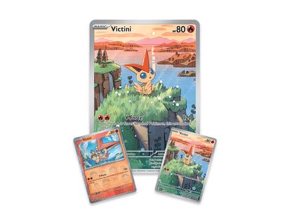 Pokemon TCG Victini Illustration Collection Box Black Bolt & White Flare - Scarlet & Violet